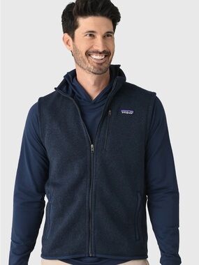The Patagonia Men's Better Sweater Fleece Vest in Navy